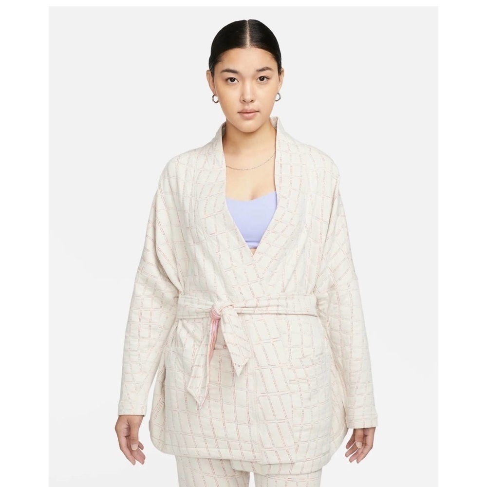 Nike Yoga Therma-FIT Luxe Women's Jacquard Top‎ Jacket Reversible 2x NEW